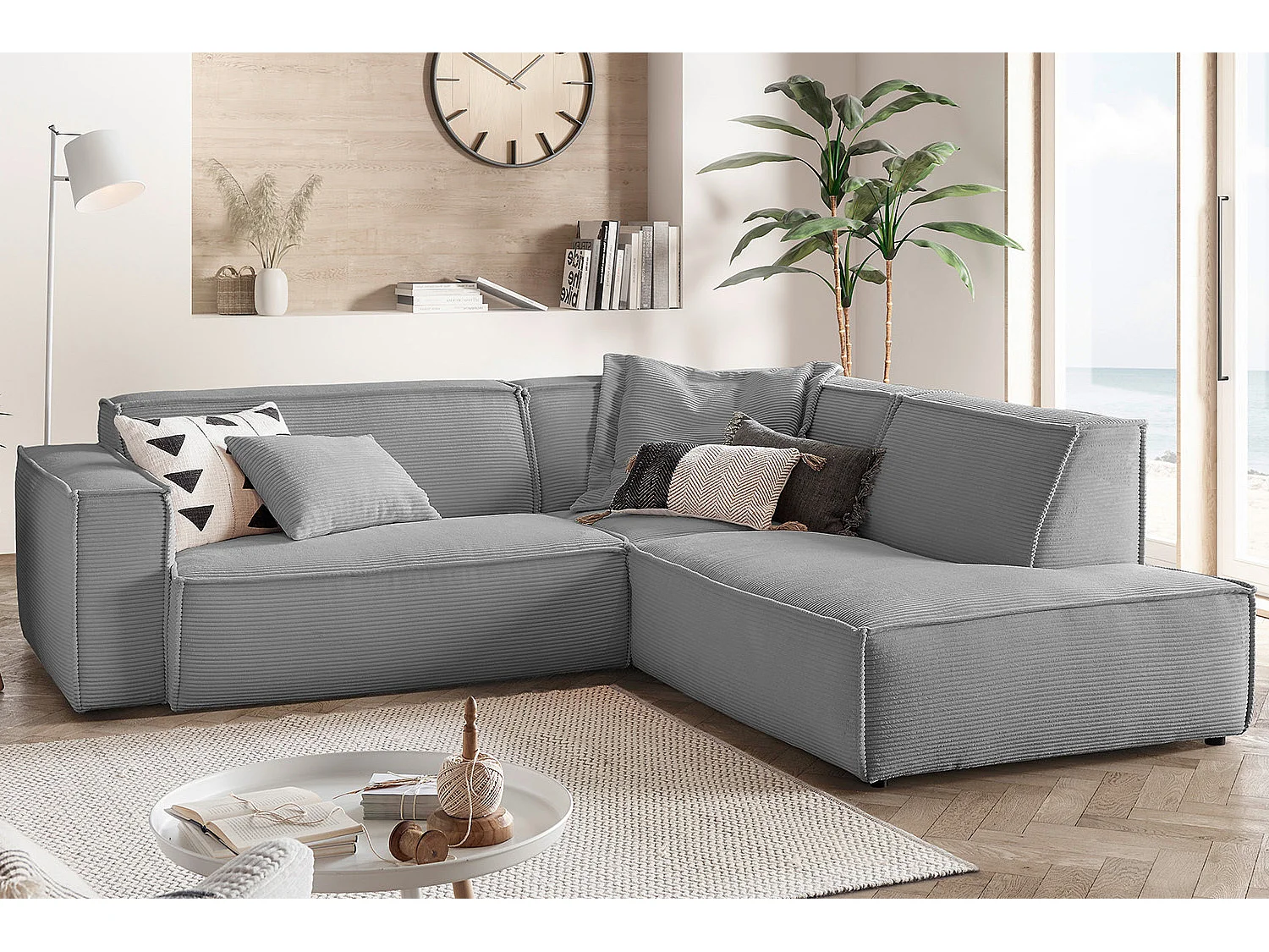 Hoekbank - Grijs Koord - SAMU