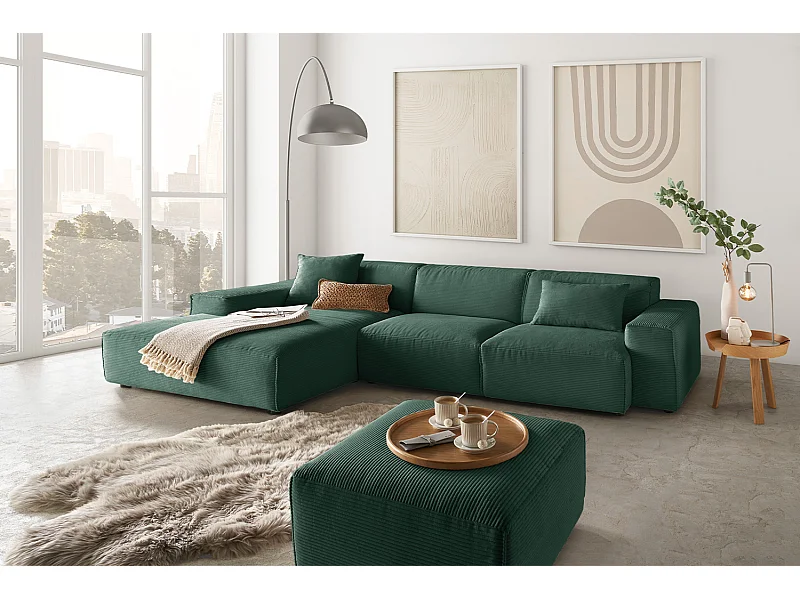 Sofá - verde esmeralda Pana - RANI