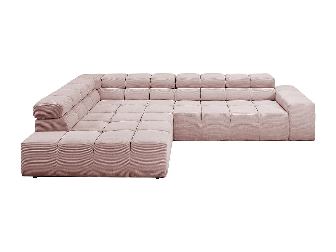 Ecksofa - Pink Cord - NEVADA