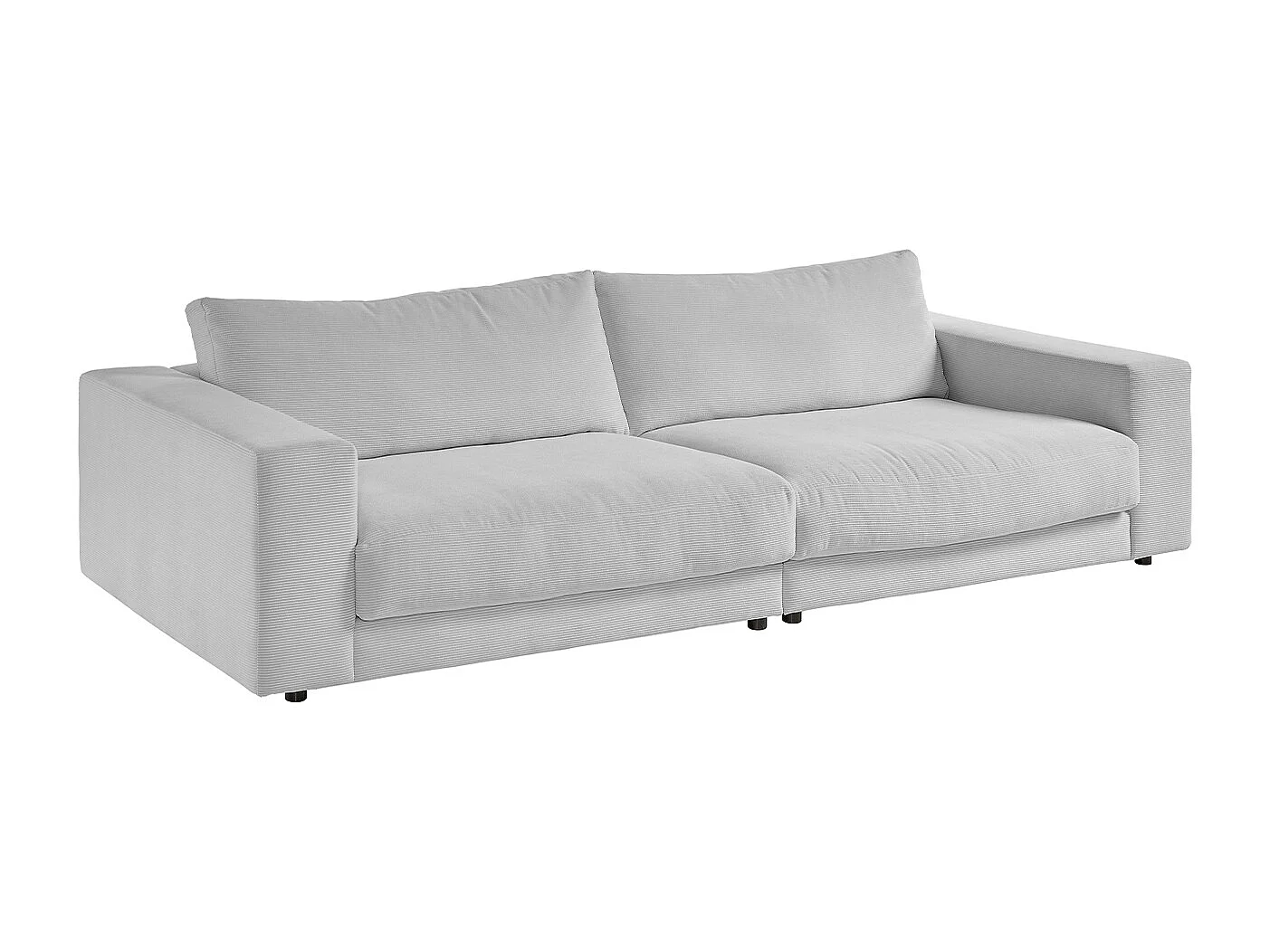 Sofa - Hellgrau Cord - MADELINE