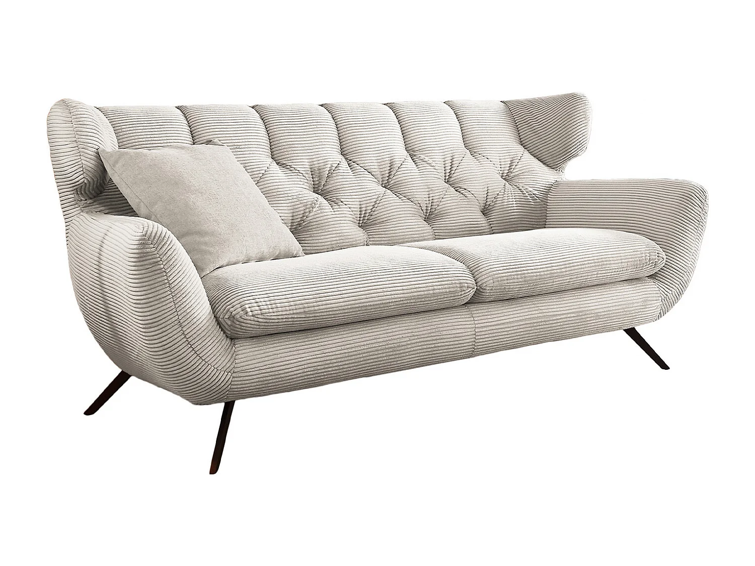 Sofa - Cremeweiß Cord - CHARME