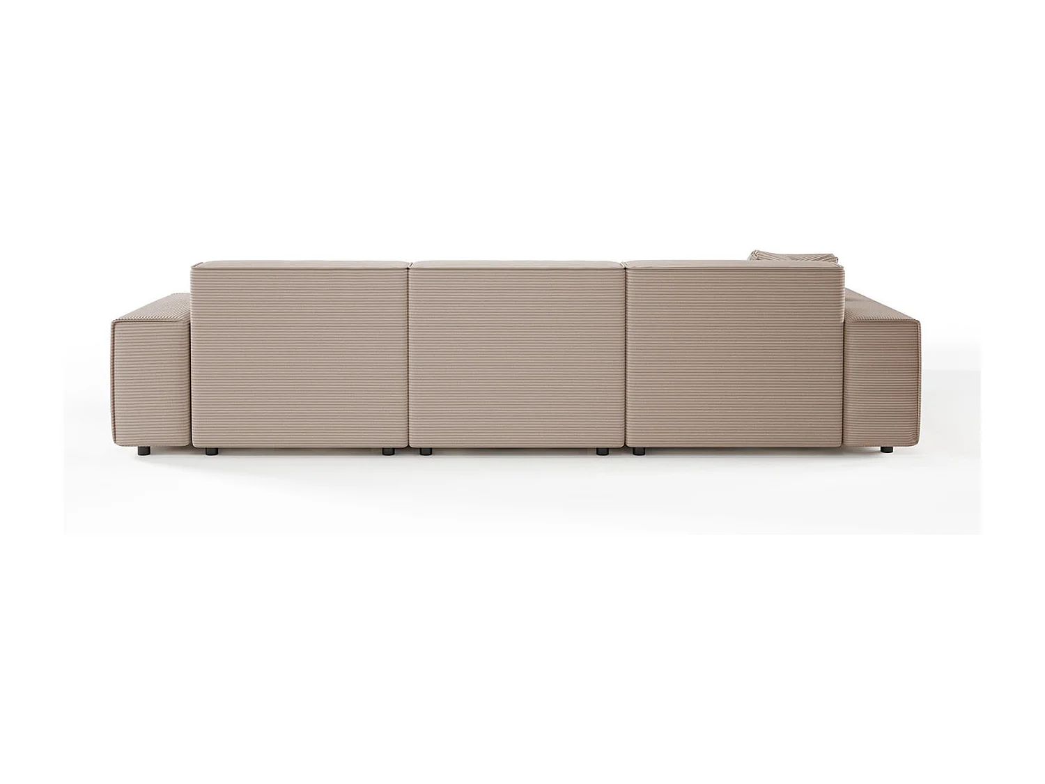 Ecksofa - Taupe Cord - RANI
