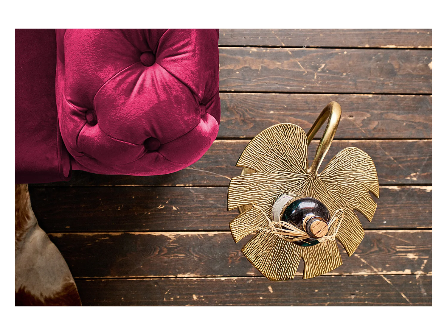 Sofa - Pink Velvet - NARLA