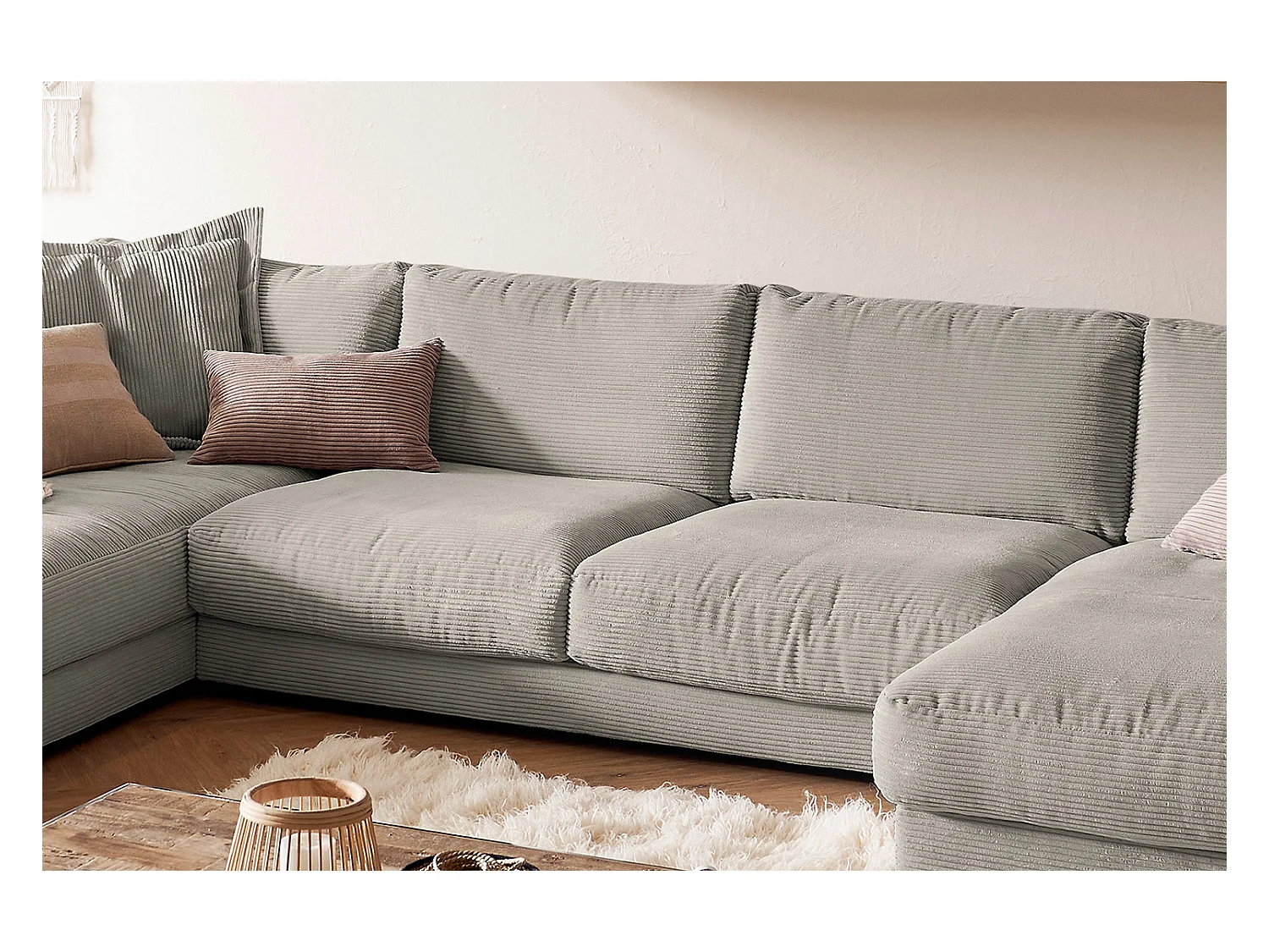 Wohnlandschaft - Granit Cord - MADELINE