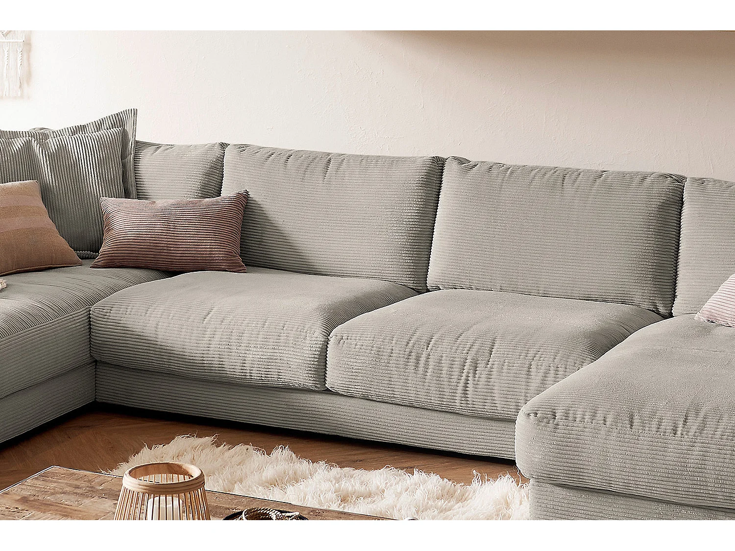 Wohnlandschaft - Granit Cord - MADELINE