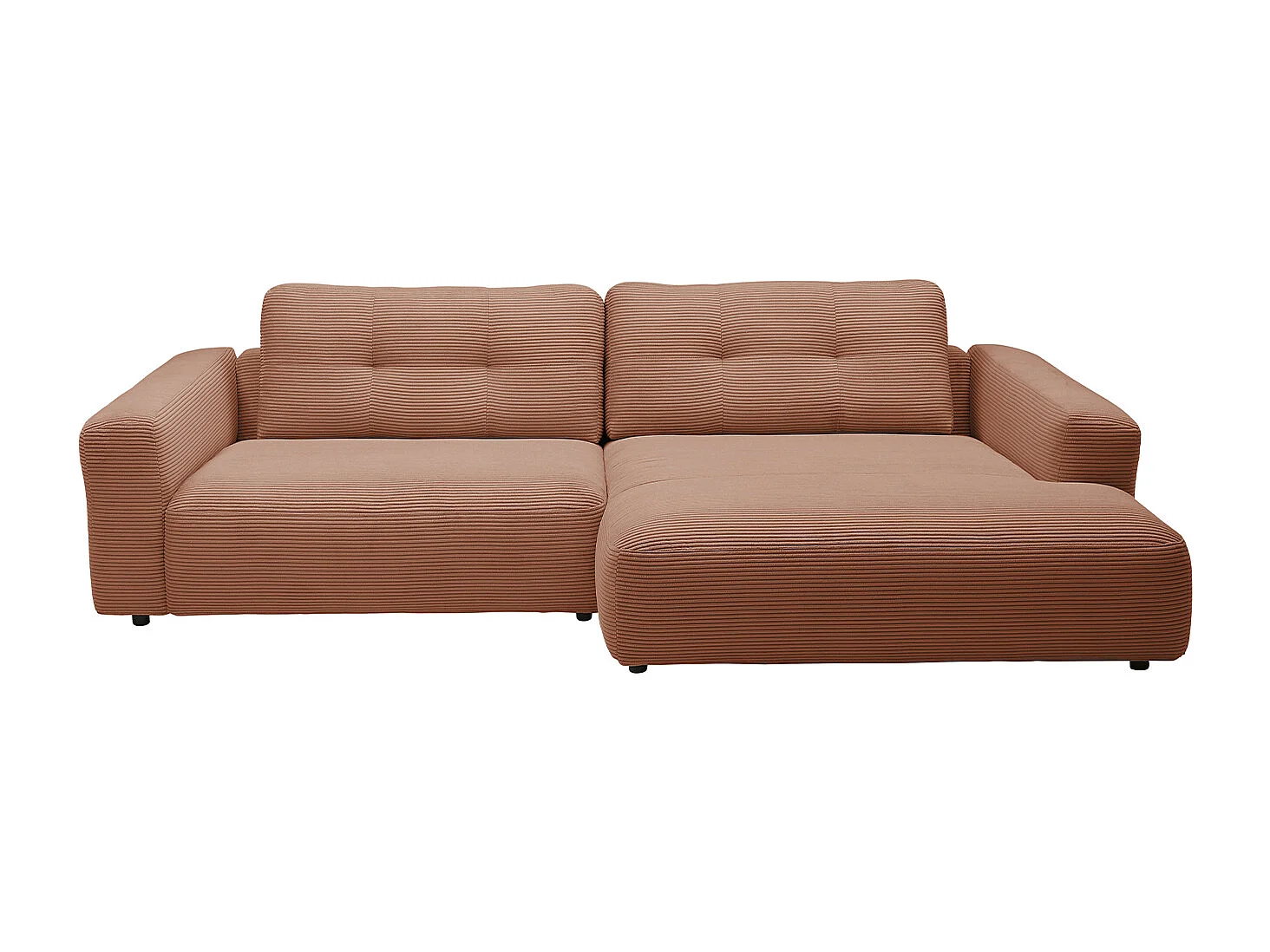 Ecksofa - Braun Cord - MIKA