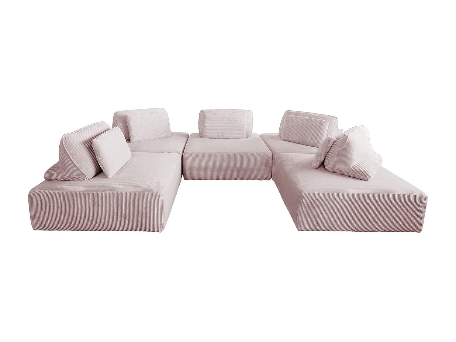 Modulares Sofa - Pink Cord - WIOLO SOFT