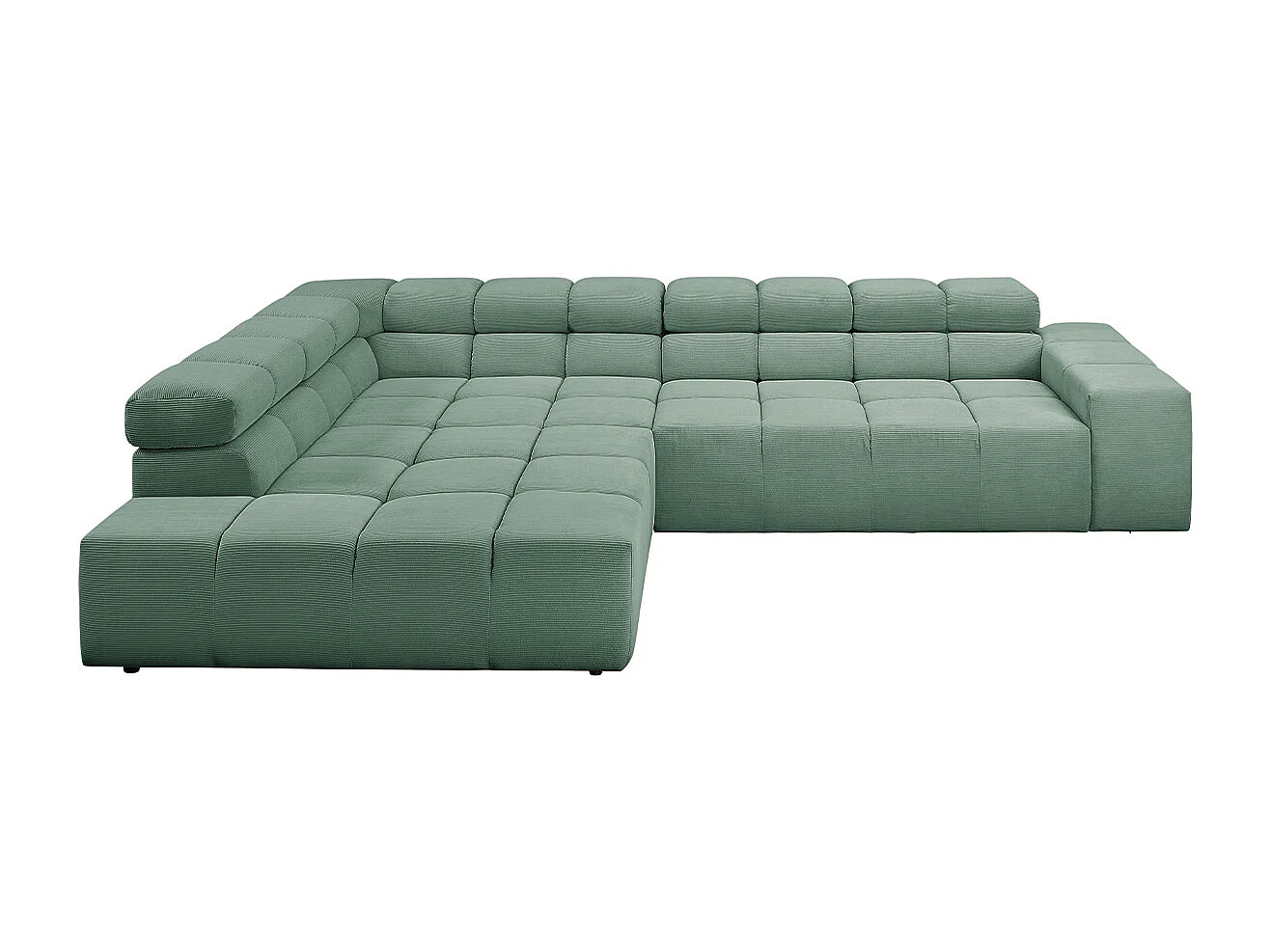 Ecksofa - Grün Cord - NEVADA