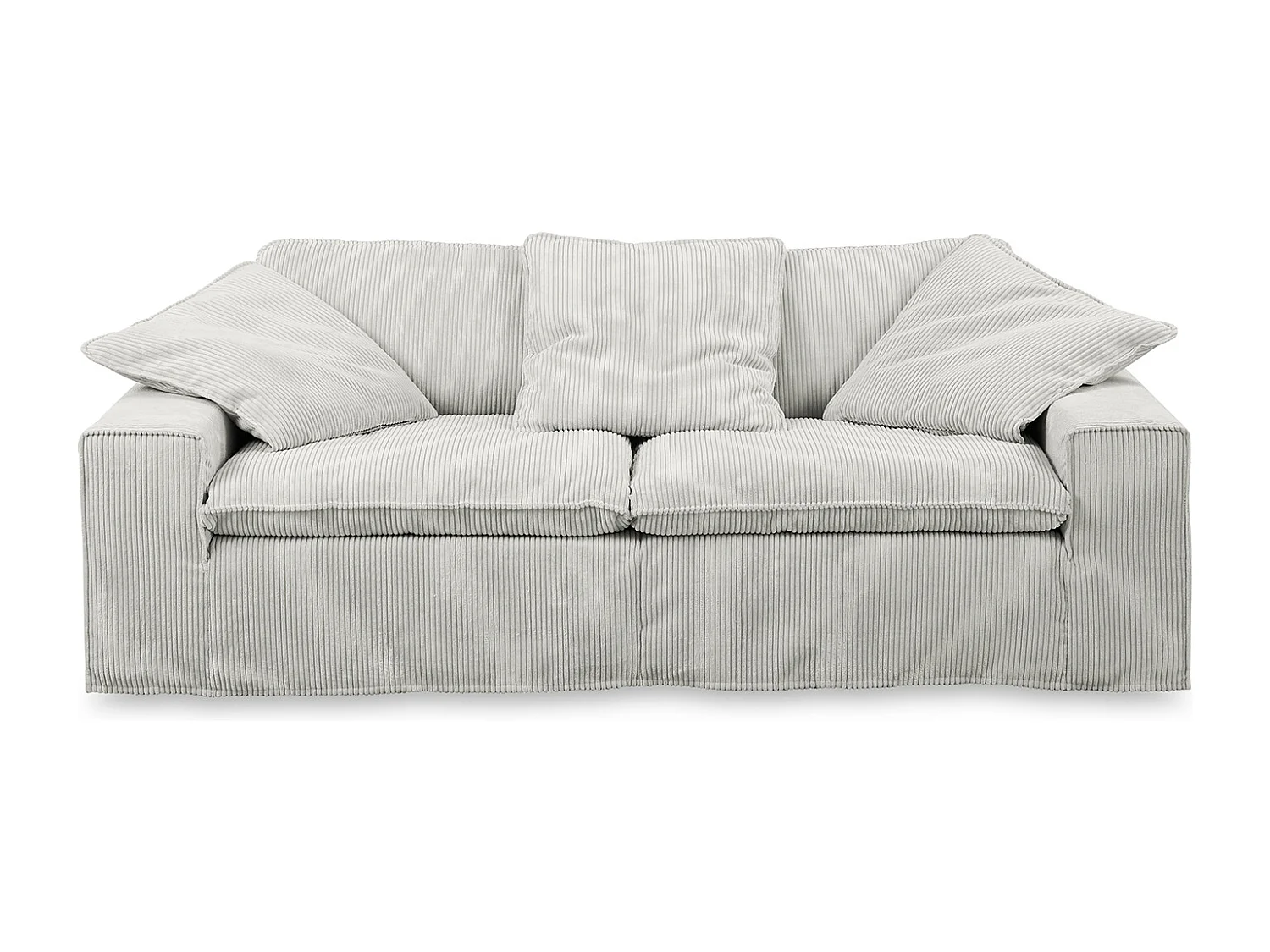 Sofa - Hellgrau Cord - NETTA