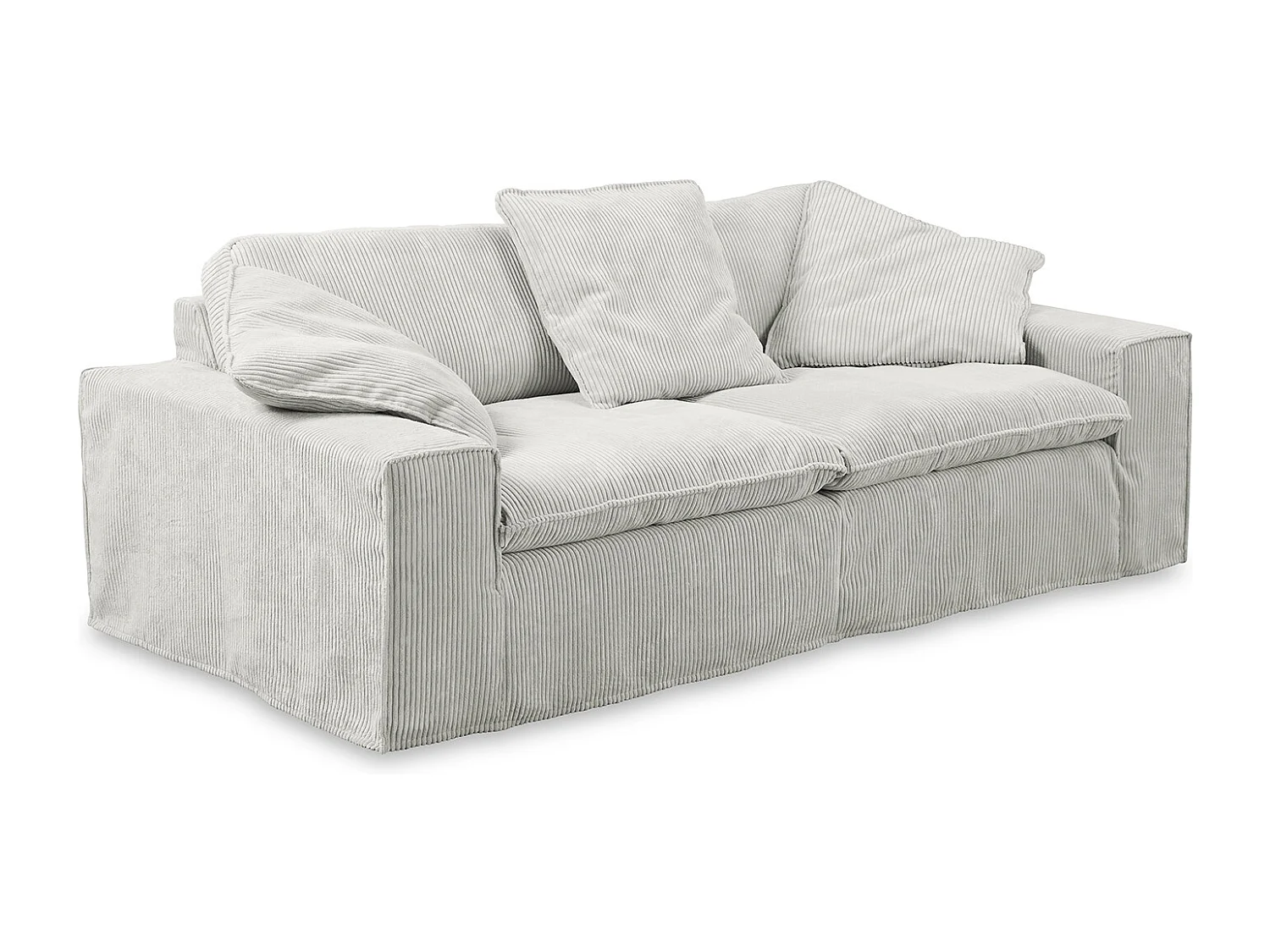 Sofa - Hellgrau Cord - NETTA