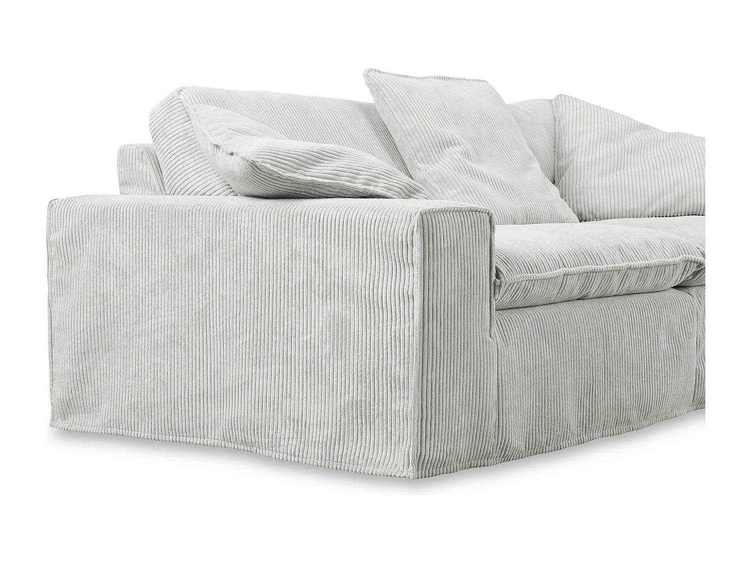 Sofa - Hellgrau Cord - NETTA