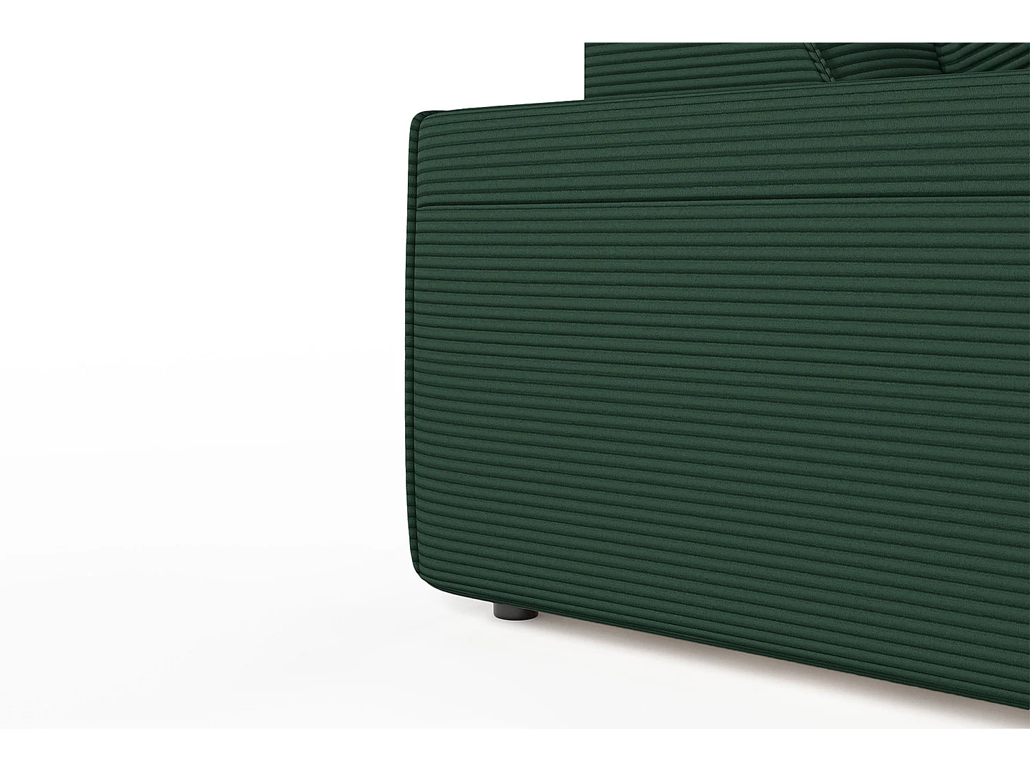 Canapé - vert émeraude Velours côtelé - RANI