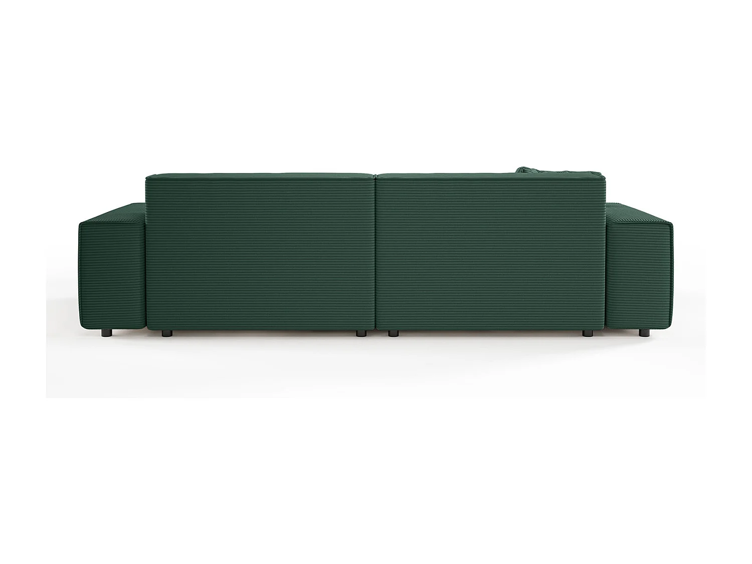 Canapé - vert émeraude Velours côtelé - RANI