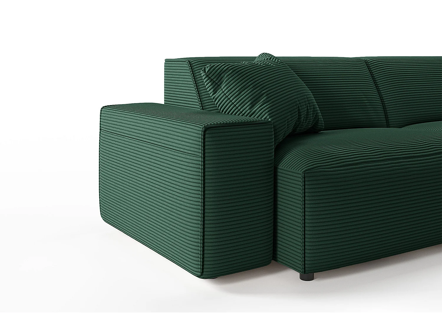Divano - verde smeraldo Velluto a coste - RANI