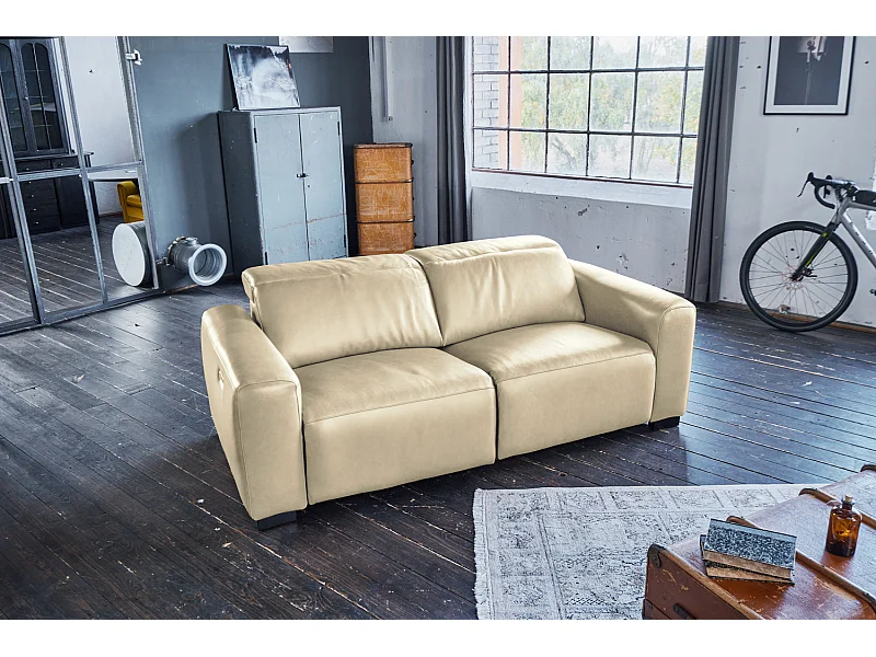 Sofá - blanco crema piel - FINN