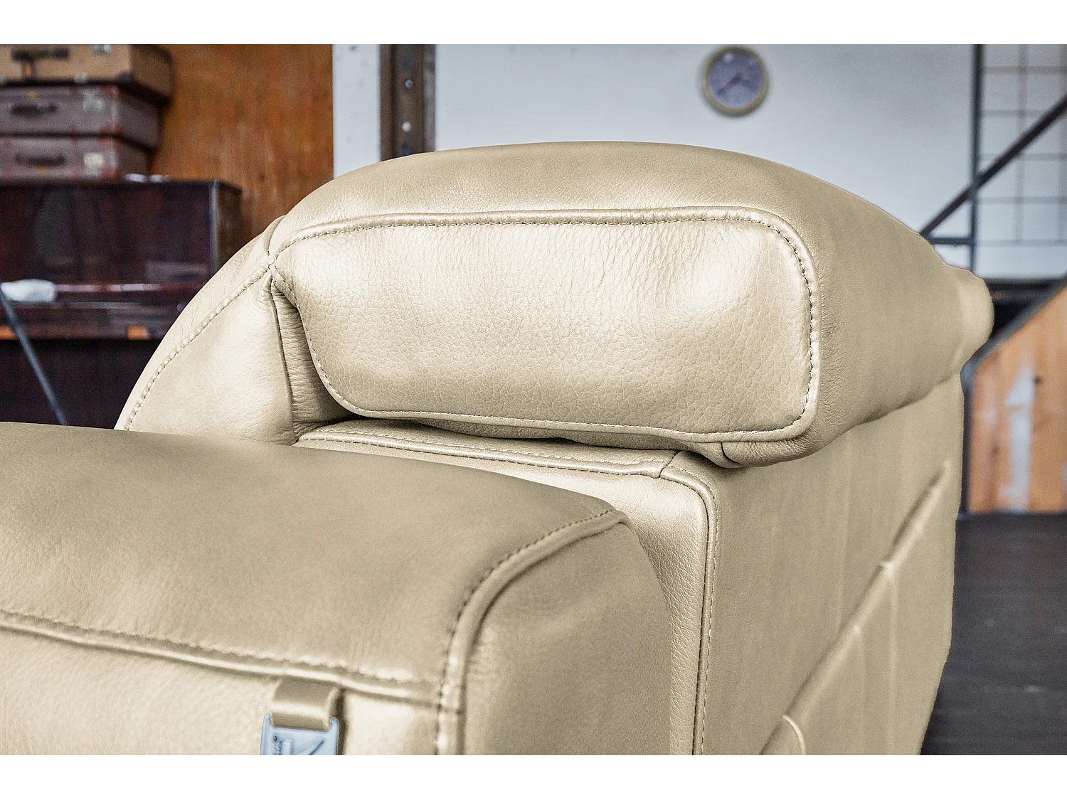 Bank - Crème wit Leer - FINN