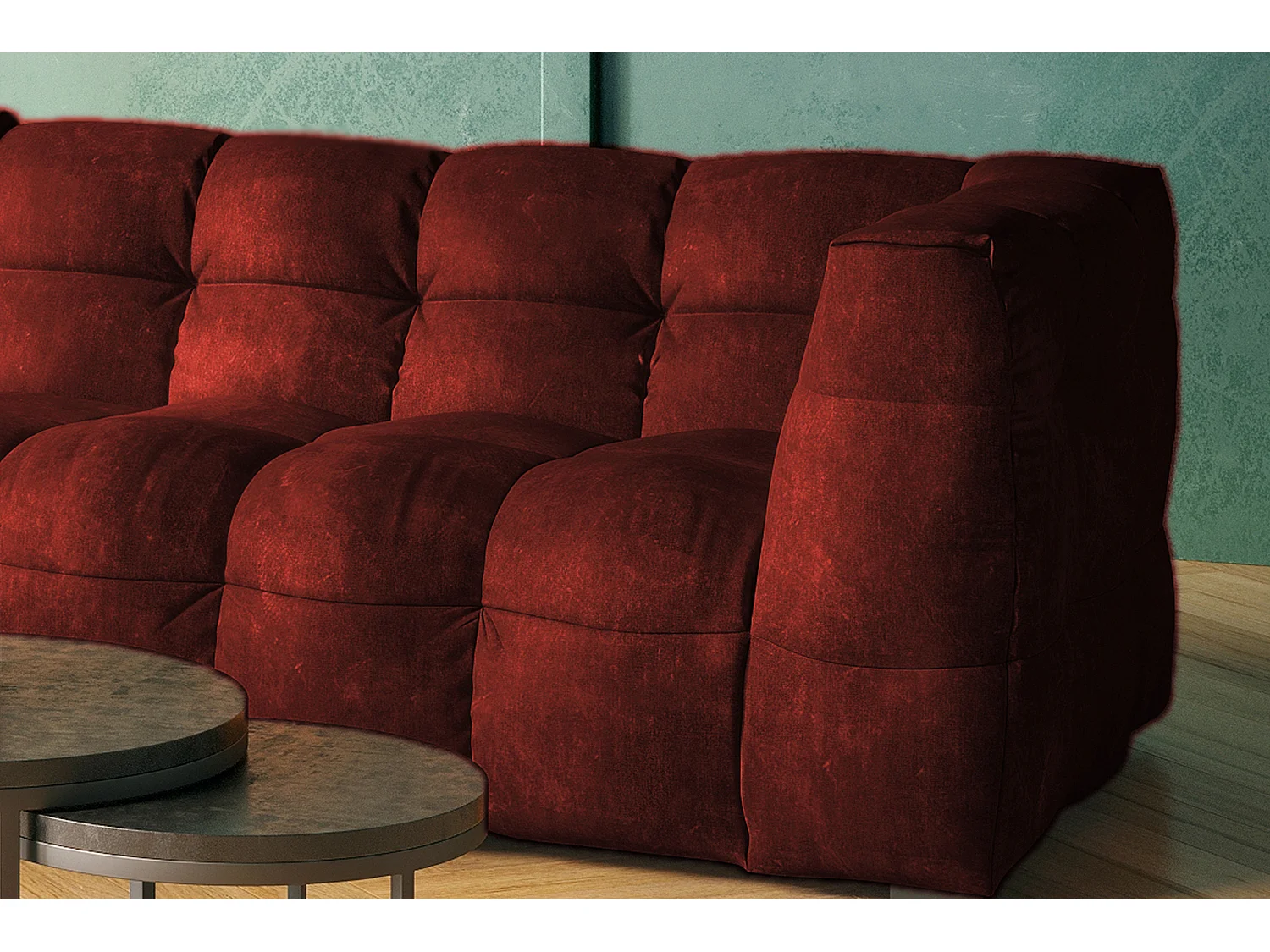Sofá - Burdeos terciopelo - ROSARIO