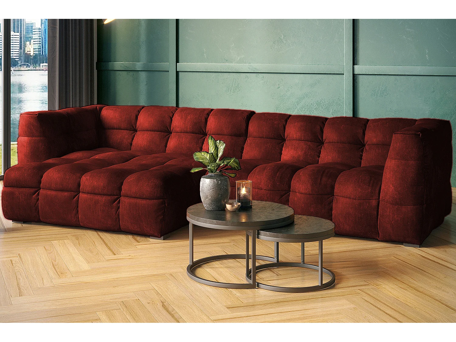 RIO - Bordeaux Fluweel - ROSARIO