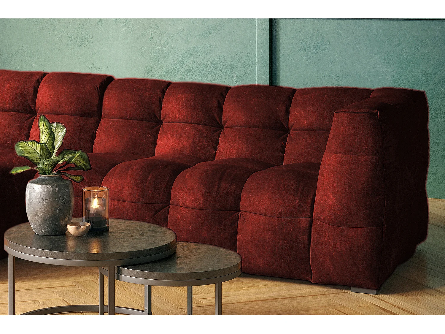 RIO - Bordeaux Fluweel - ROSARIO