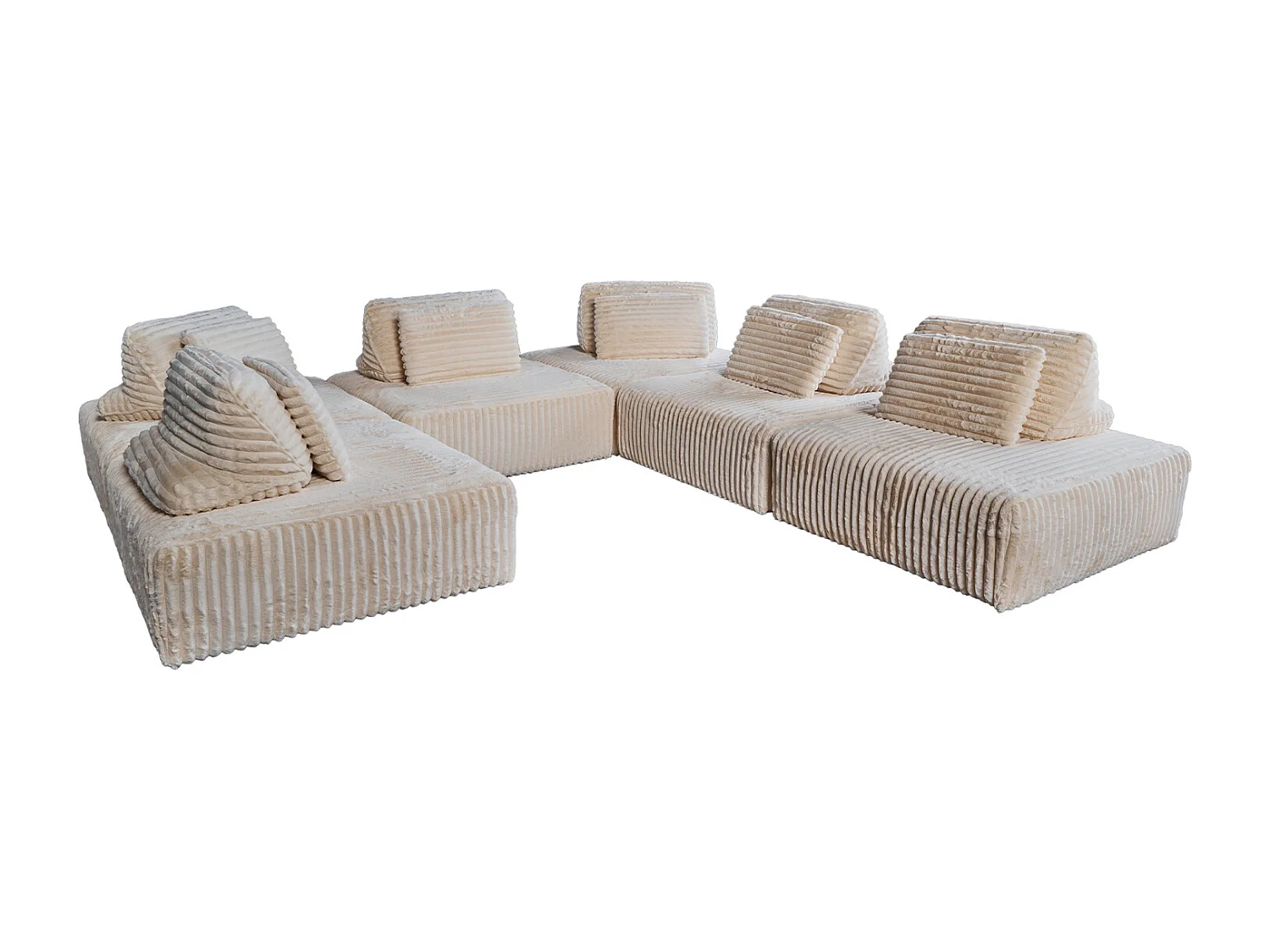 Modulaire bank - Crème wit Koord - WIOLO SOFT