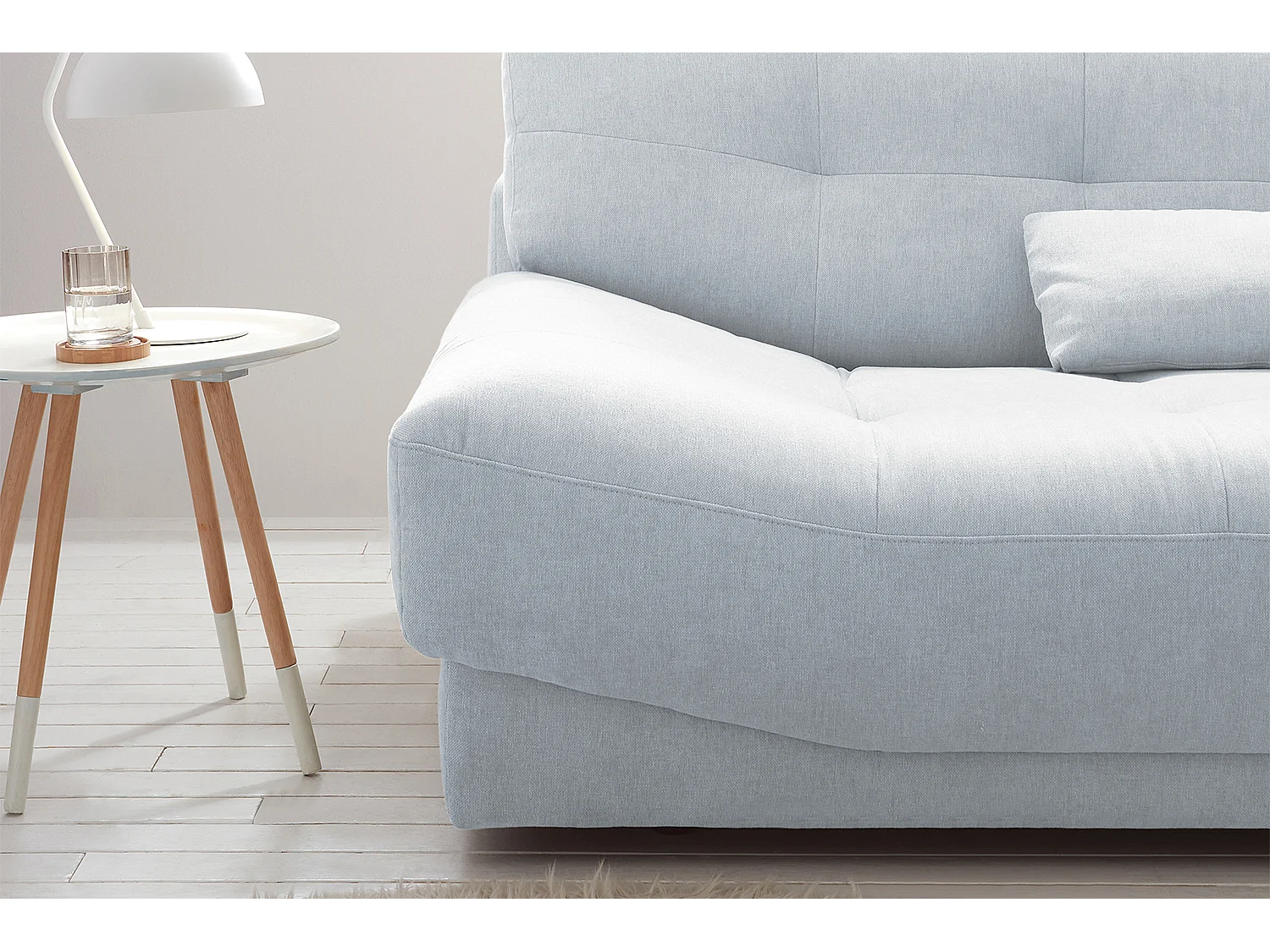 Sofa - Hellblau Webstoff - MOZZA