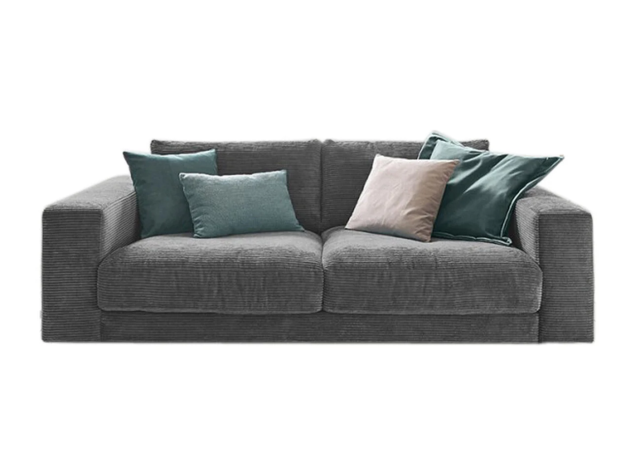 Sofa - Grau Cord - MADELINE