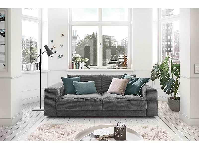 Sofa - Grau Cord - MADELINE