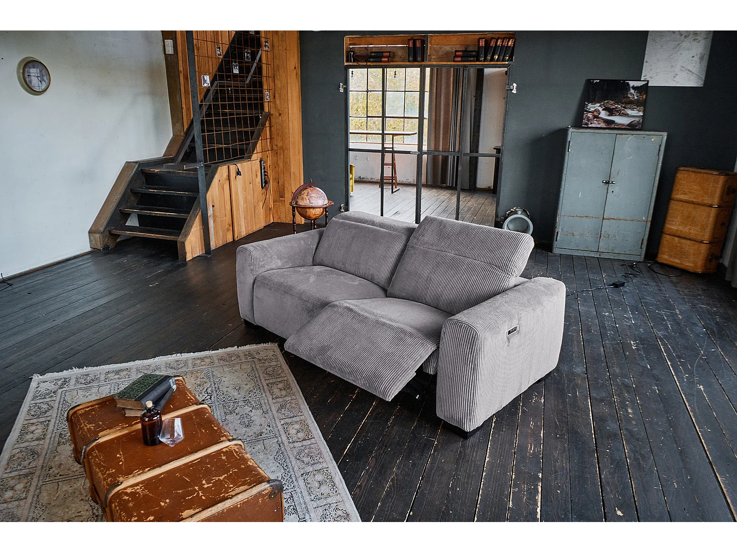 Sofa - Grau Cord - FINN