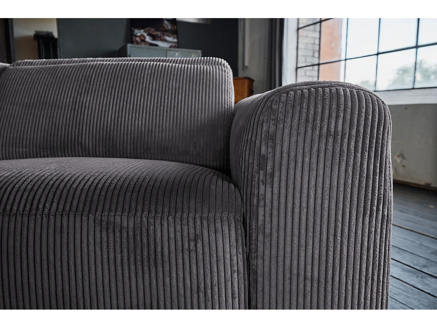 Sofa - Grau Cord - FINN