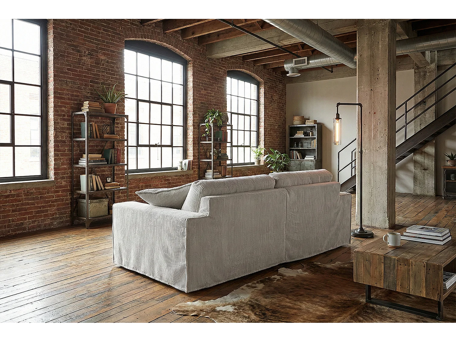 Bank - Lichtgrijs Koord - NETTA