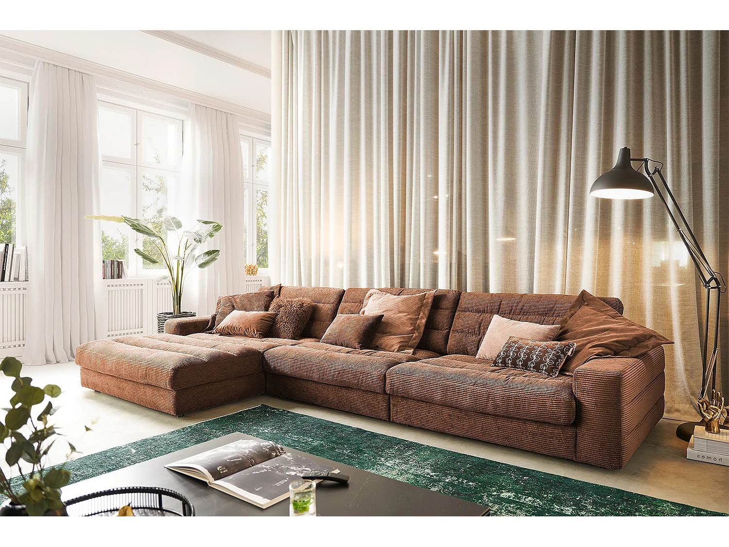 Sofá - marrón Pana - LANA