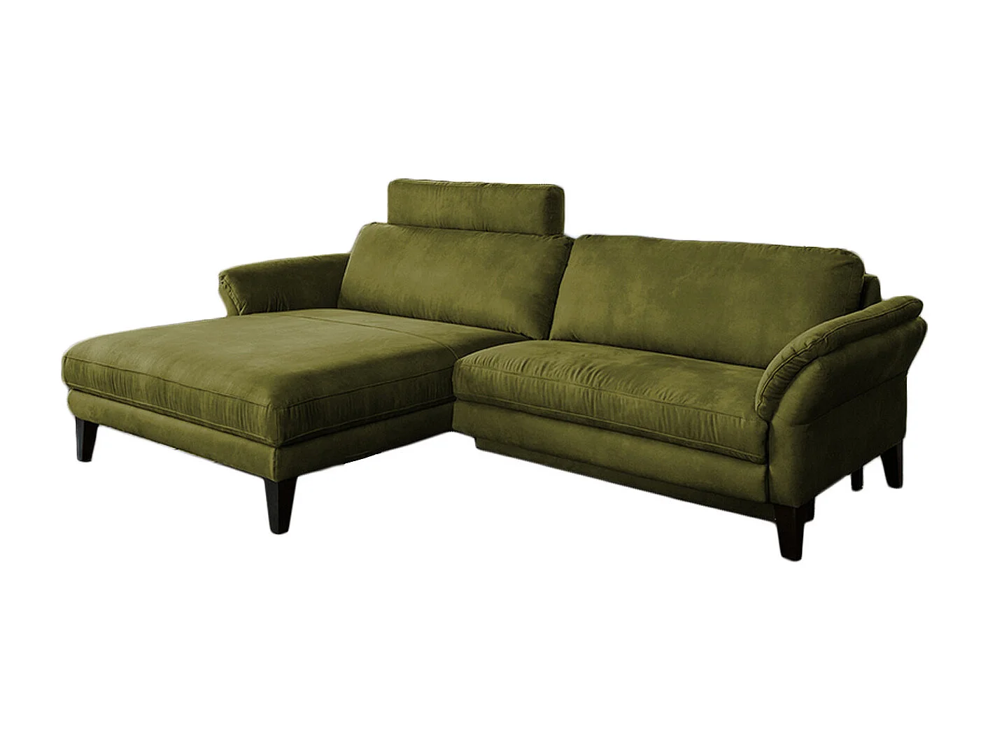 Ecksofa - Grün Webstoff - MALTA