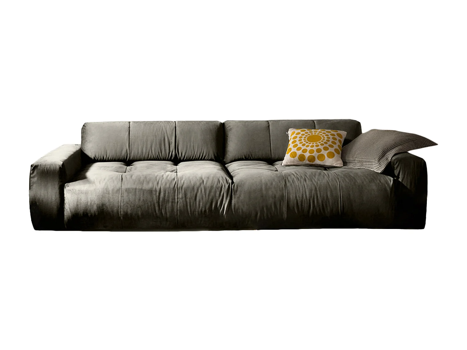 Sofa - Silber Webstoff - PALACE