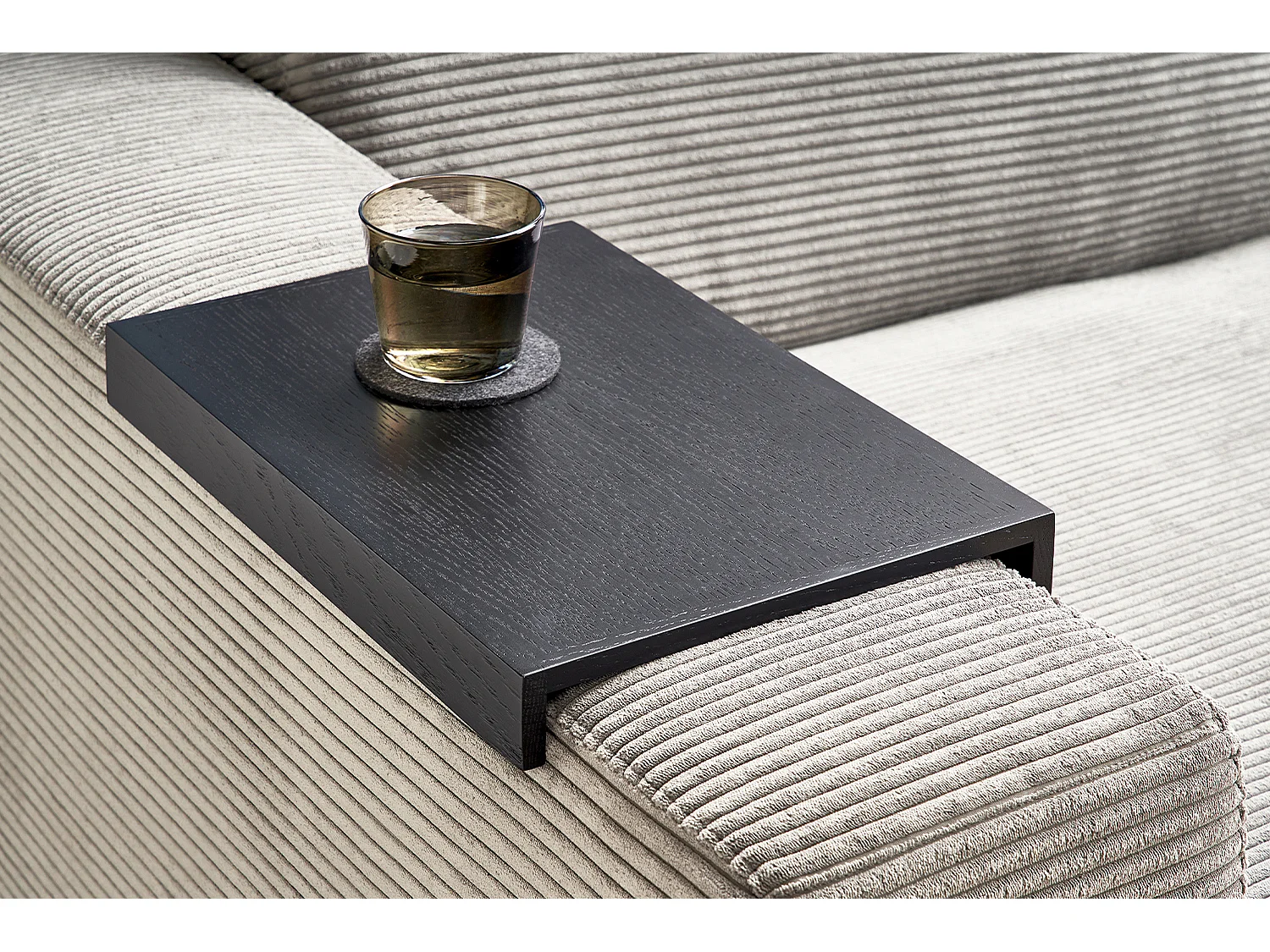 Bigsofa - Hellgrau Cord - MADELINE