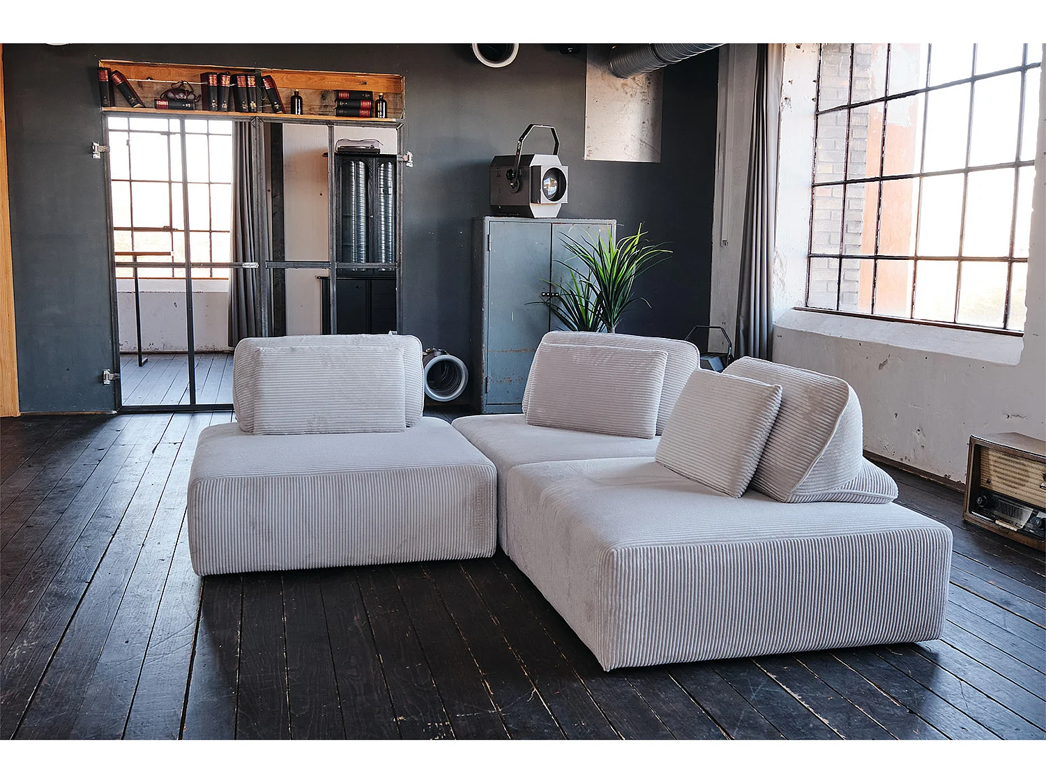 Sofá - gris claro Pana - WIOLO SOFT