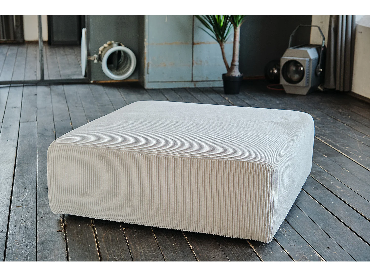 Divano modulare - grigio chiaro Velluto a coste - WIOLO SOFT