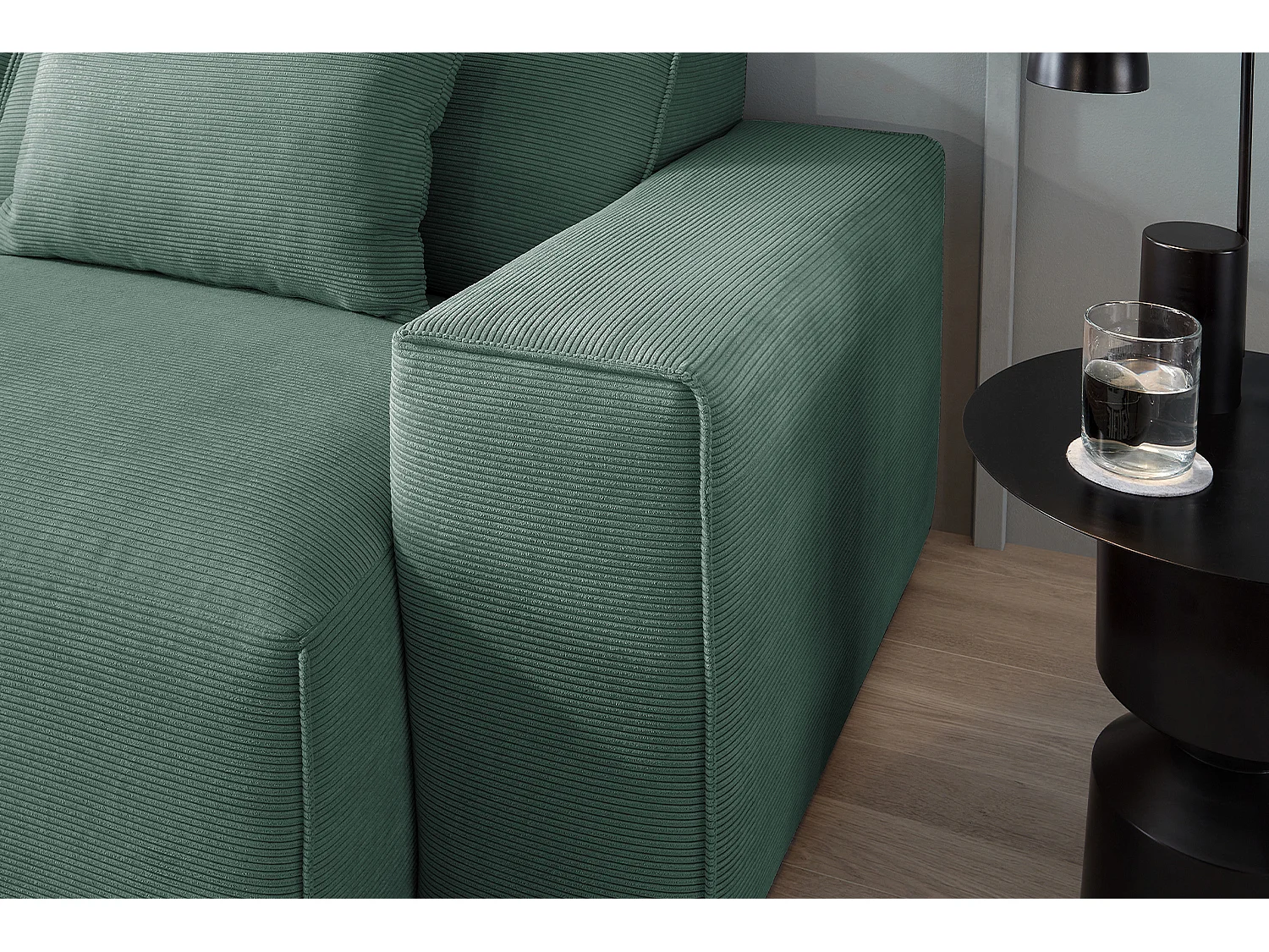 Sofa - Smaragdgrün Cord - RANI