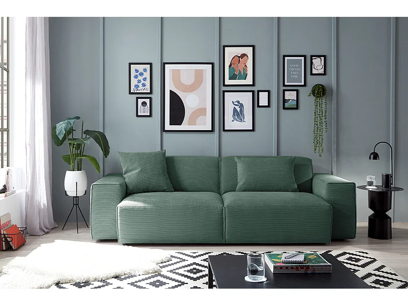 Sofa - Smaragdgrün Cord - RANI