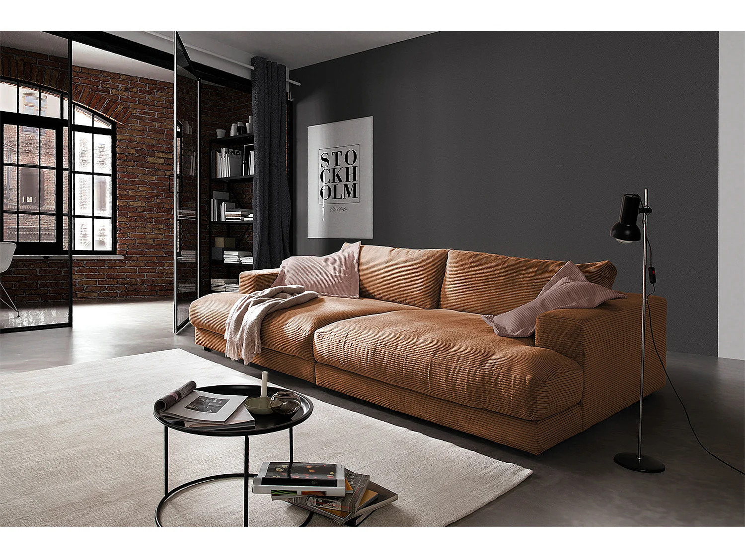 Bigsofa - Braun Cord - MADELINE