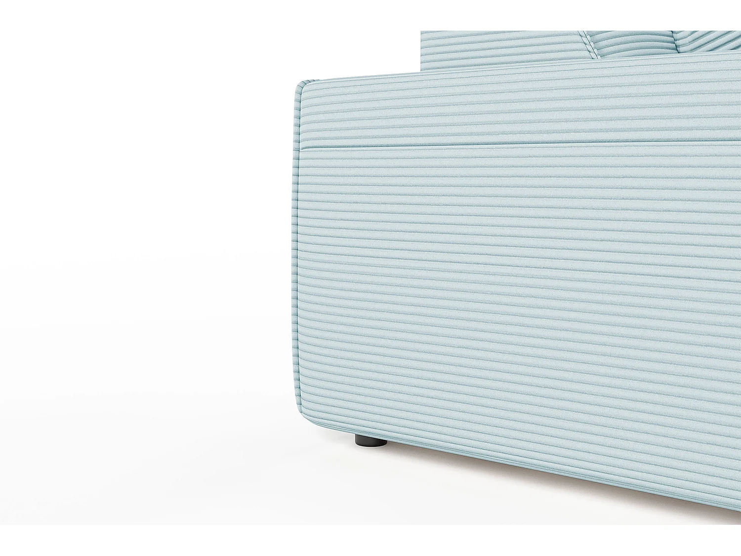 Canapé - bleu clair Velours côtelé - RANI