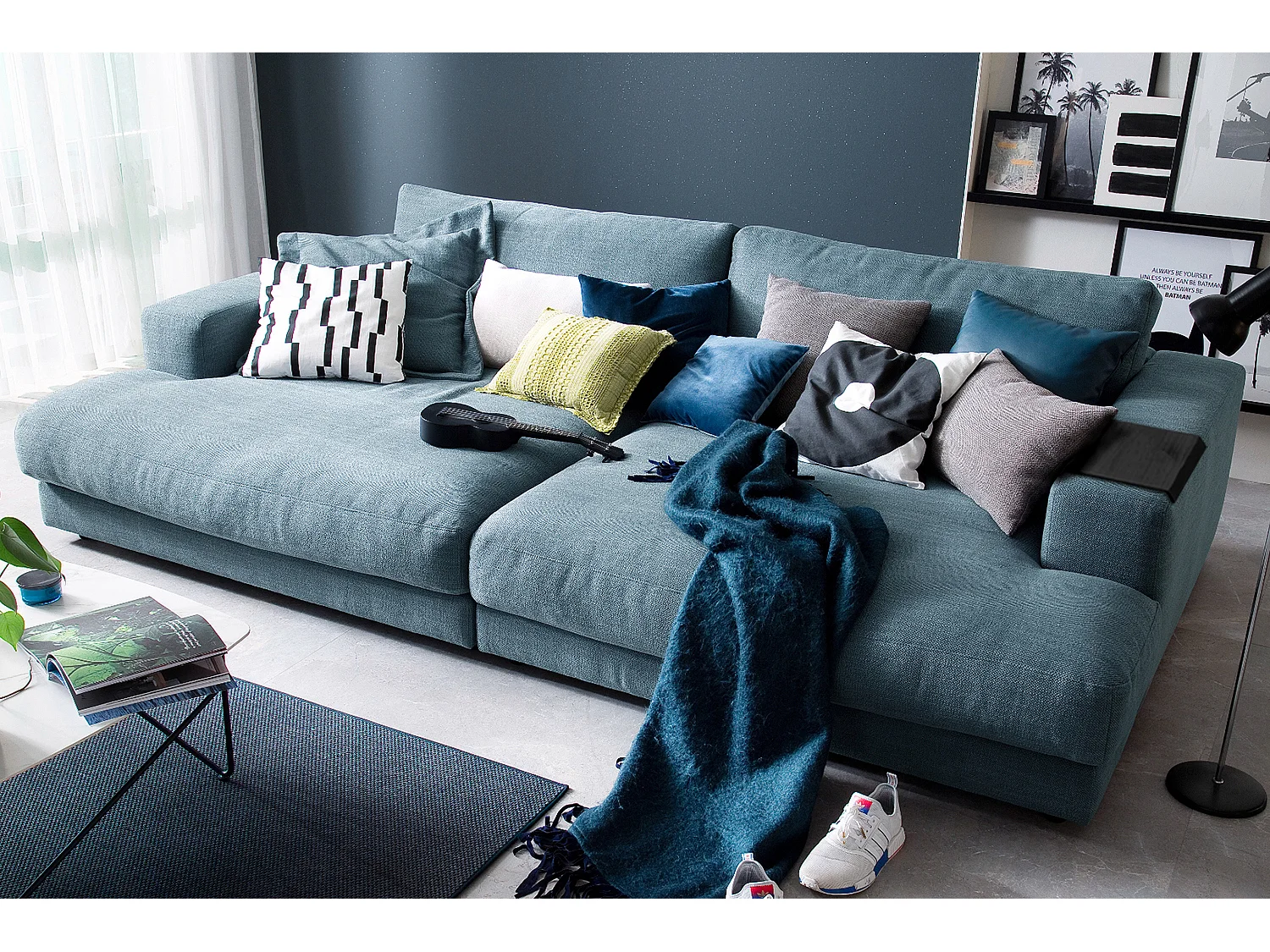 Grote - Benzine Geweven stof - MADELINE