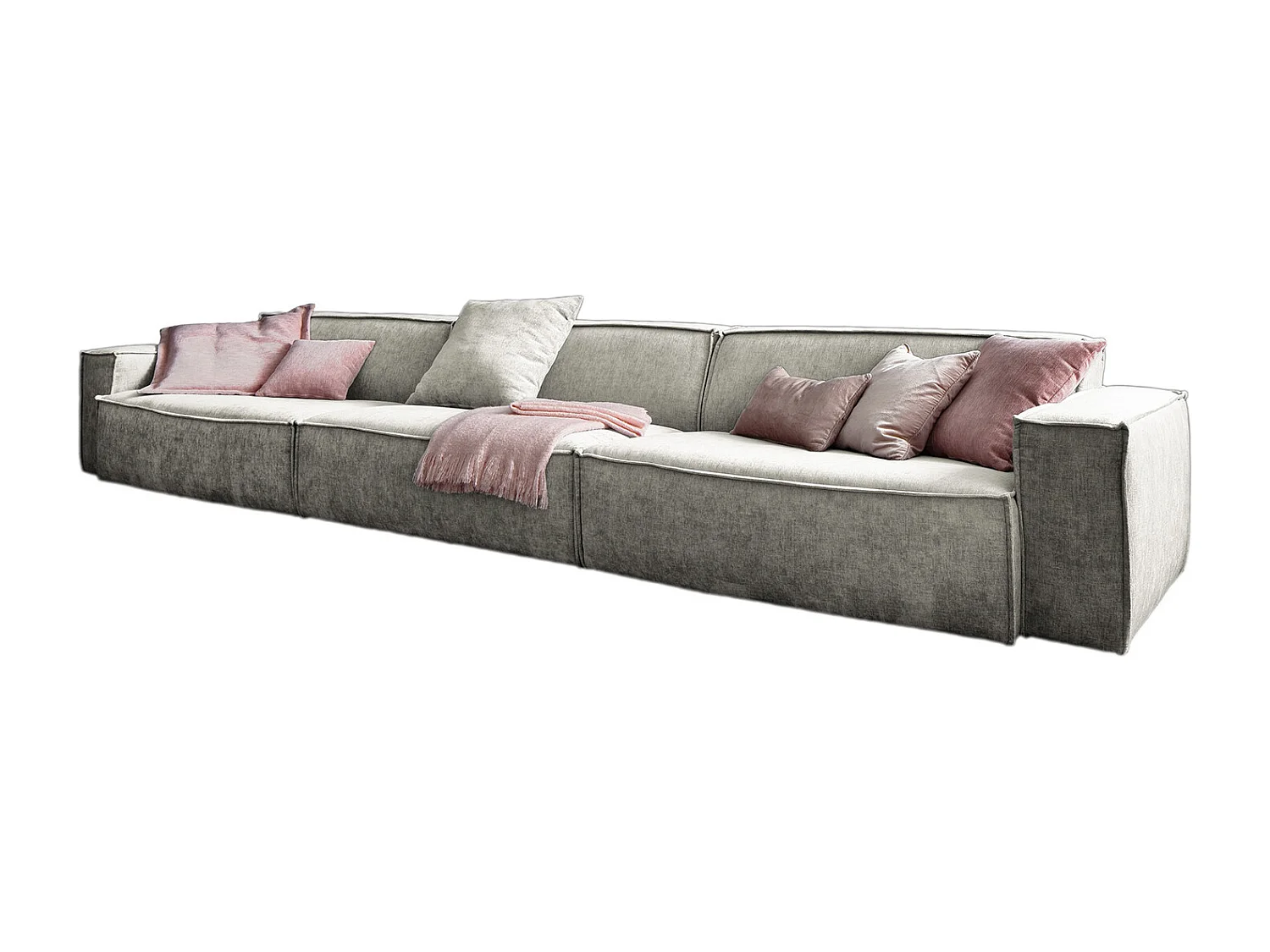 Reuzenbank - Beige Geweven stof - SAMU