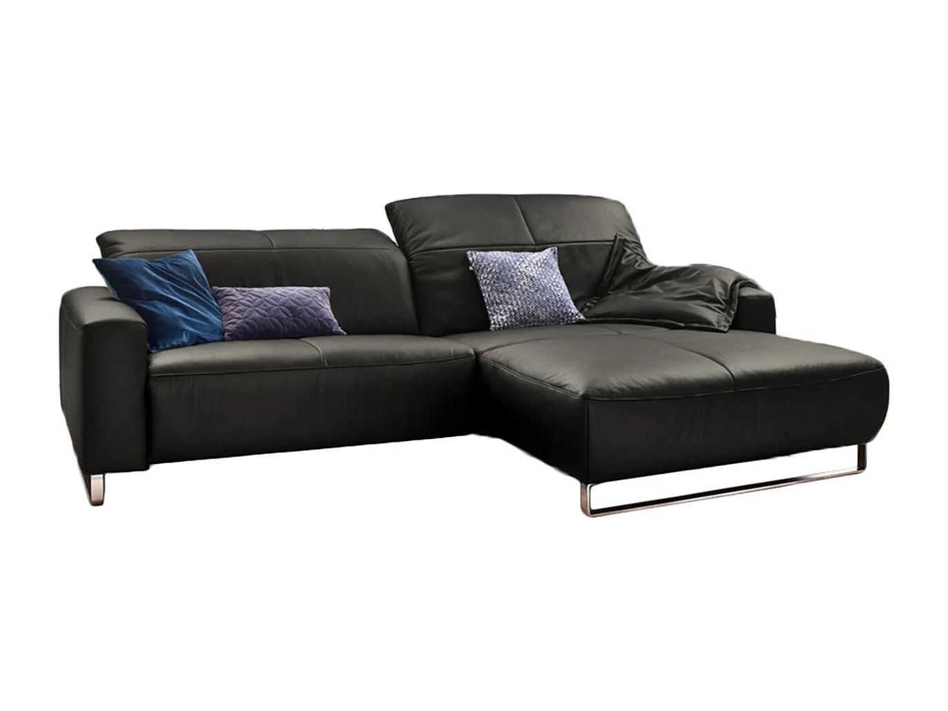 Ecksofa - Granit Leder - YORK