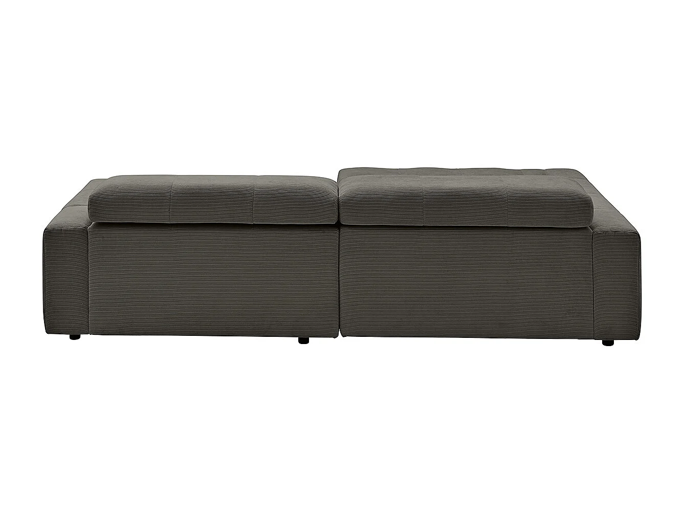 Canapé - anthracite Velours côtelé - RENO