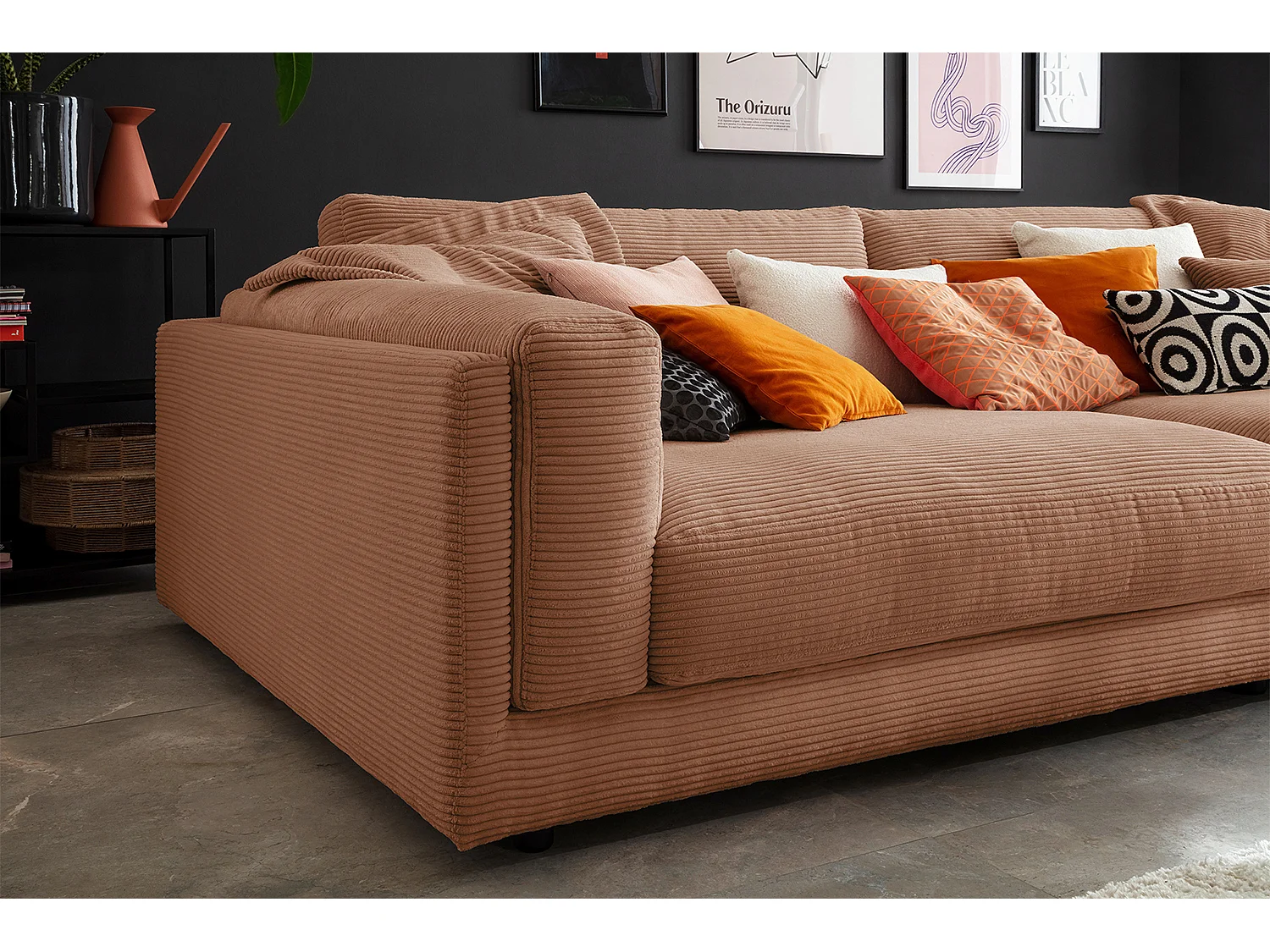 Big - marron Velours côtelé - RAINA