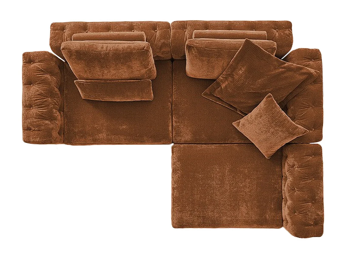 Sofá - marrón rojizo Pana - SEPHI