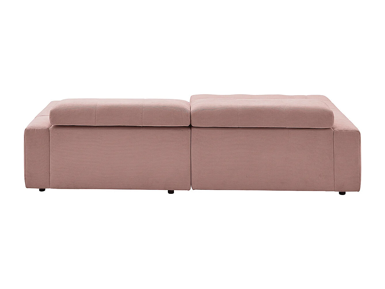 Divano angolare - Rosa Velluto a coste - RENO