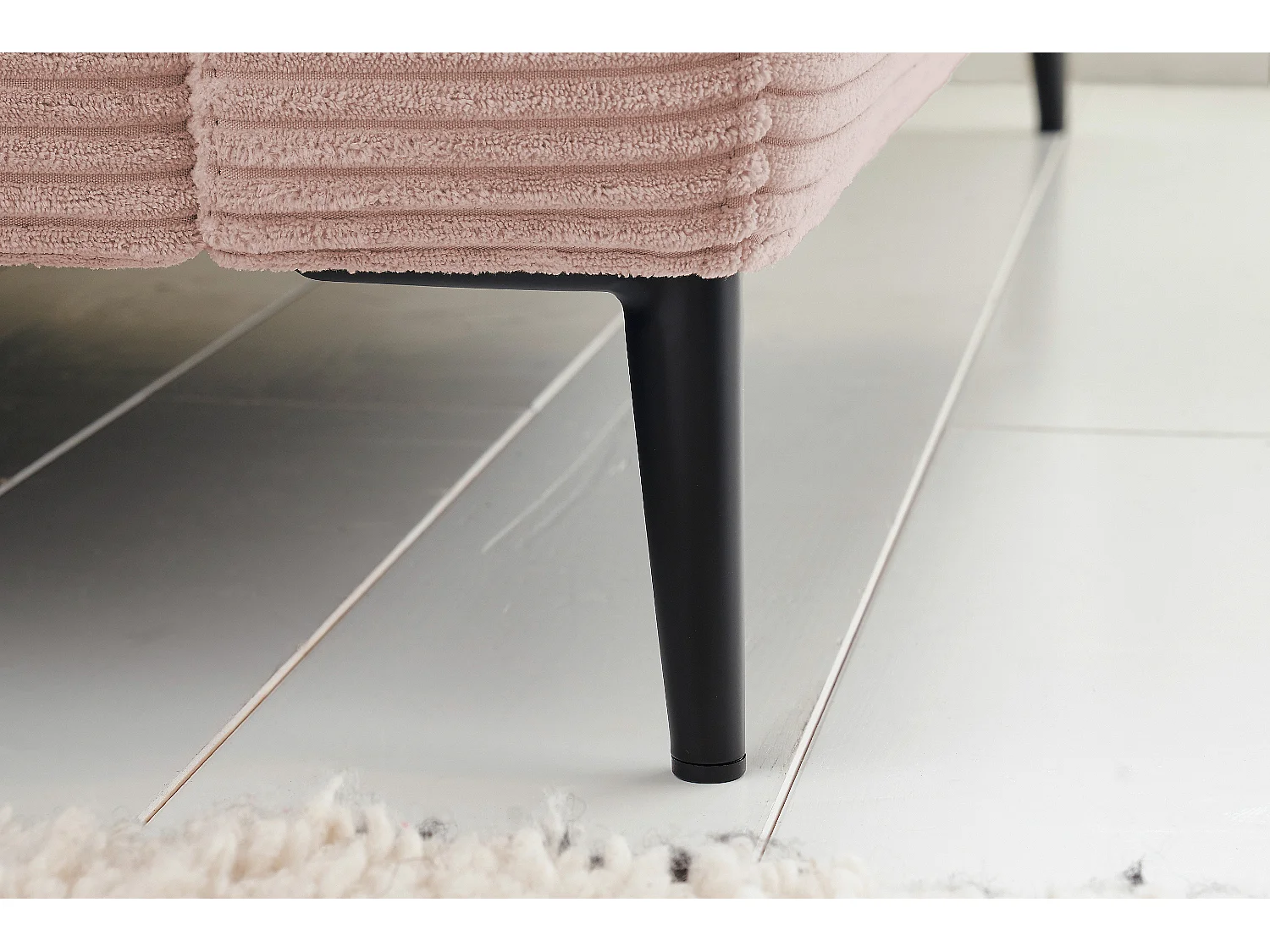 Ecksofa - Pink Cord - CARA