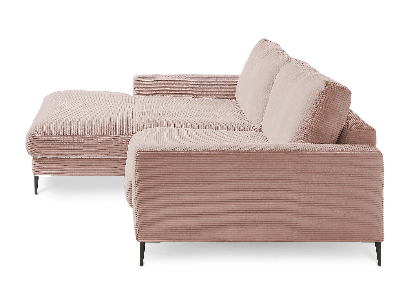 Ecksofa - Pink Cord - CARA