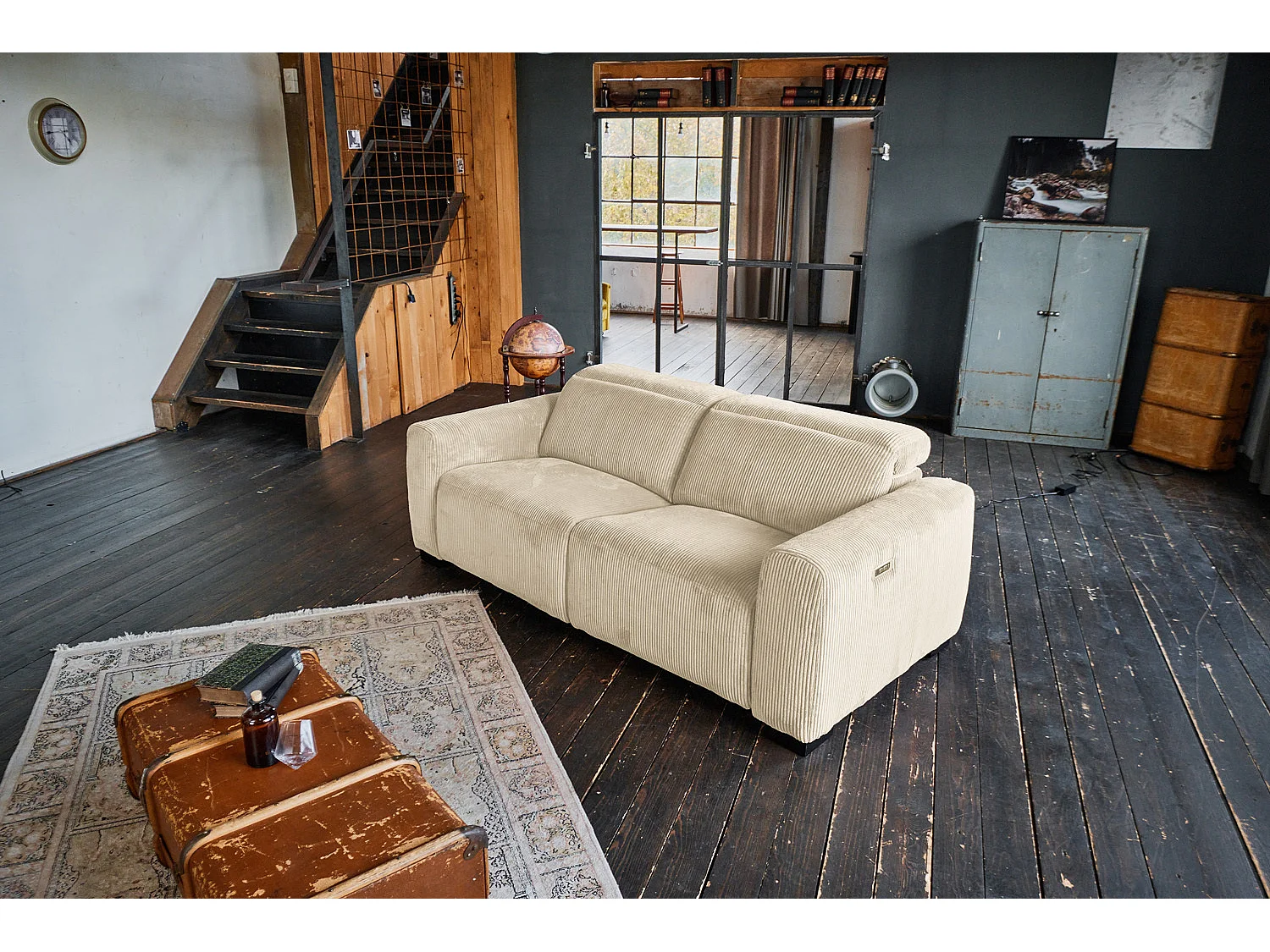 Bank - Crème wit Koord - FINN